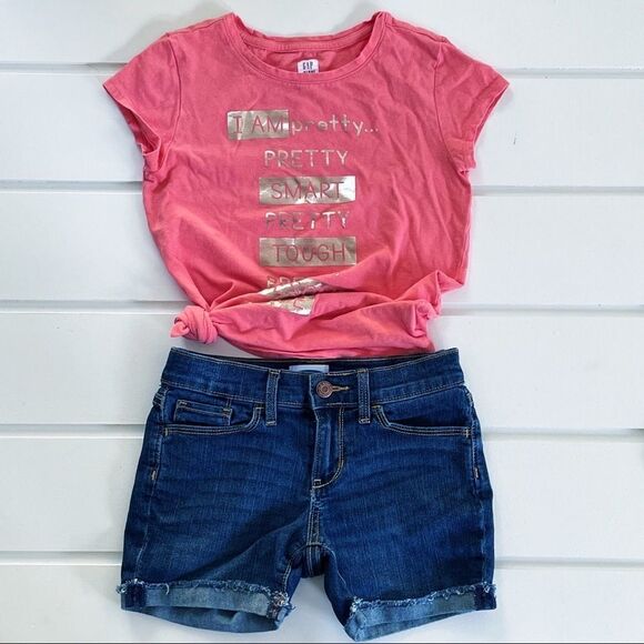 Gap & Old Navy Lot Tee Shirt, Tank Top & Shorts - Picture 2 of 16